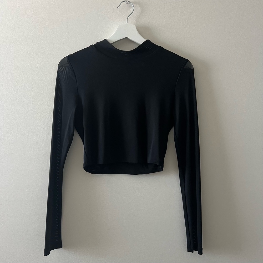 Princess Polly Black Long Sleeve Women's Top